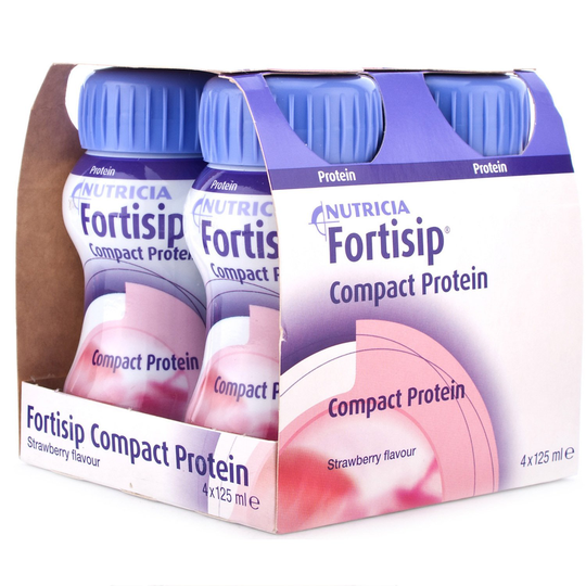 Nutricia Fortisip Compact Protein Strawberry 125Ml X 4