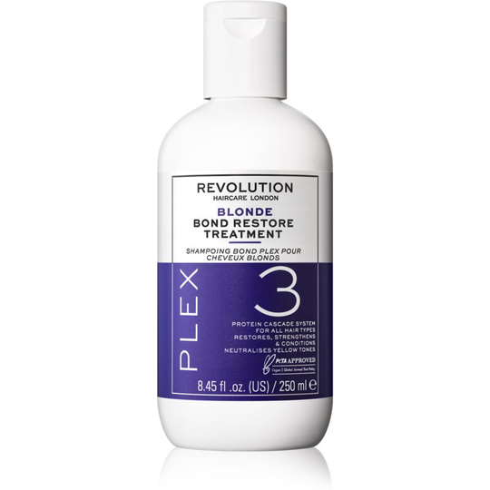 Revolution Haircare Plex Blonde No.3 Bond Restore Treatment Intensive Hair Treatment for Dry and Damaged Hair 250 ml