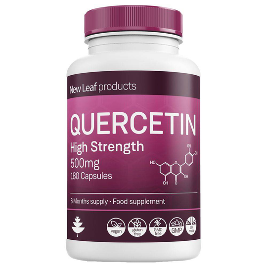 New Leaf Products Quercetin Supplement 500Mg High Strength Antioxidant Capsules (6 Months Supply) 180 Capsules