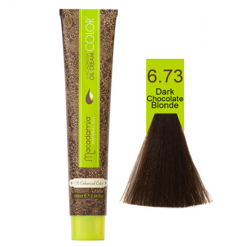 Macadamia Oil Cream Color 6.73 Dark Chocolate Blonde