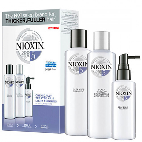 Nioxin SYS5 Care System Trial Kit for Chemically Treated Hair with Light Thinning Small