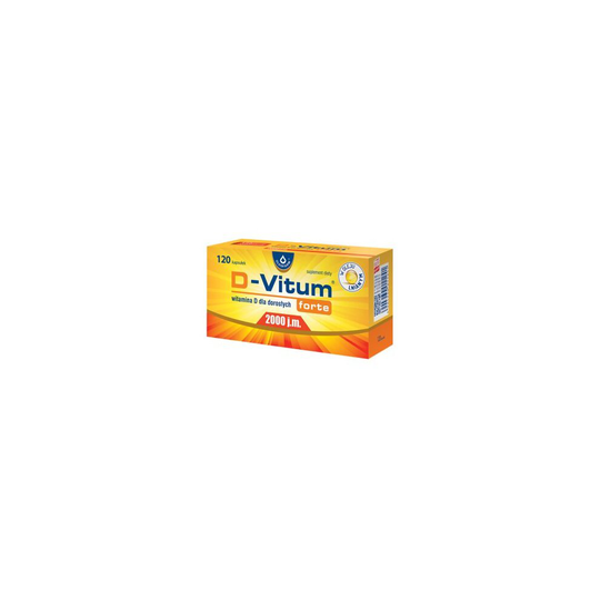D-Vitum Forte 2000 IU 120 capsules for adults support immune system