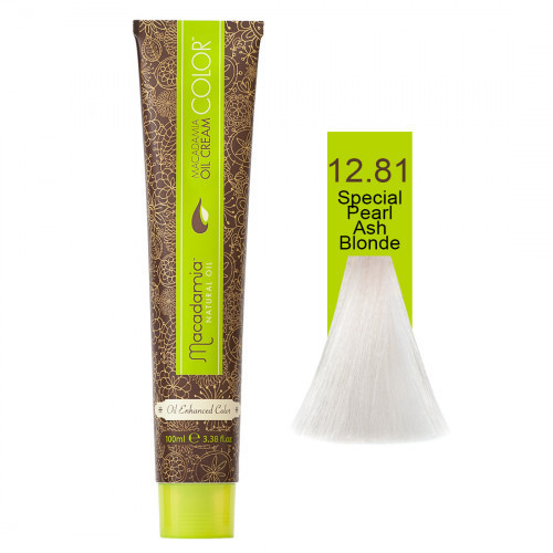 Macadamia Oil Cream Color 12.81 Special Pearl Ash Blonde