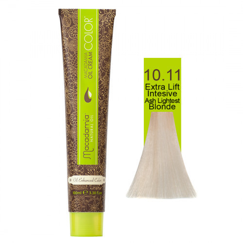 Macadamia Oil Cream Color 10.11 Extra Lift Intensive Ash Lightest Blonde