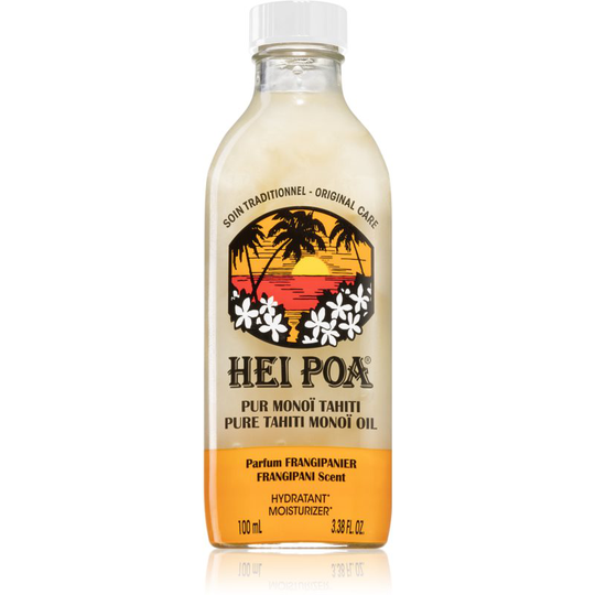 Hei Poa Pure Tahiti Monoï Oil Frangipani Multi-Functional Oil for Body and Hair 100 ml