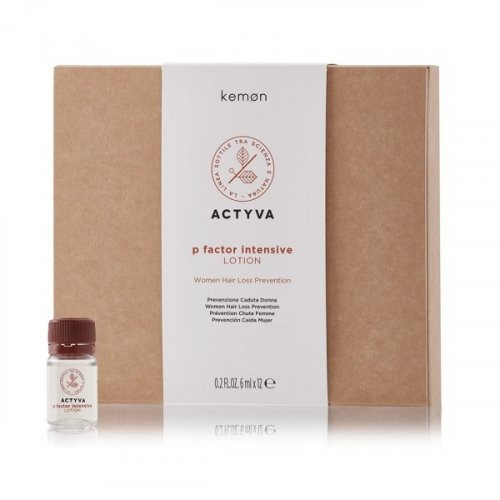 Kemon Actyva P Factor Intense Anti-Hair Loss Lotion Treatment for Women 12x6ml