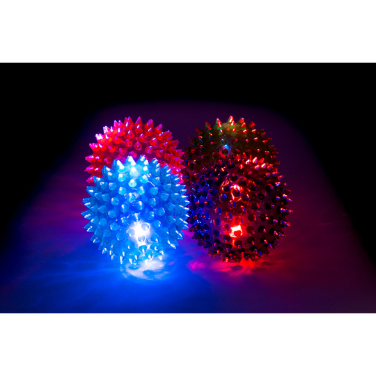 Flashing Light Up Spikey Balls Sensory Autism Massage Stress Relief
