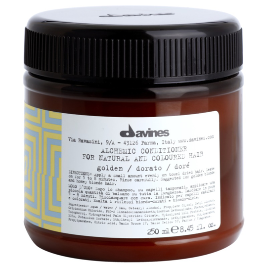 Davines Alchemic Golden Moisturizing Conditioner for Hair Color Enhancement 250 ml