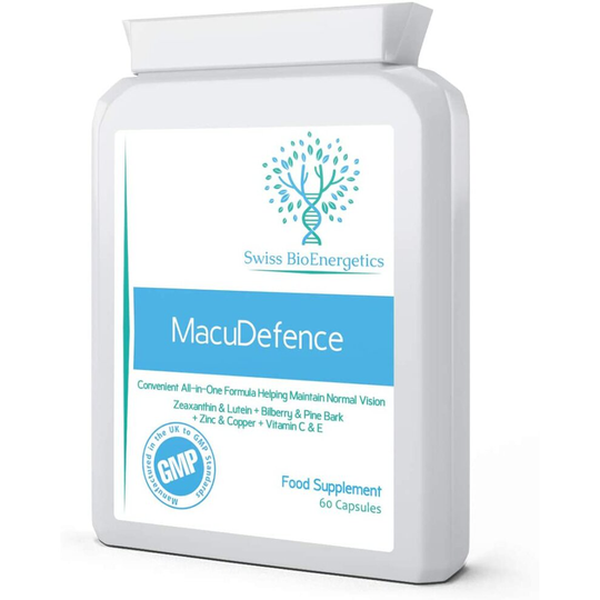 MacuDefence 60 Capsules - Lutein, Zeaxanthin, Bilberry and Pine Bark Along with an Essential Balance of Vitamins & Minerals...