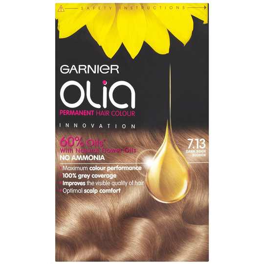 Garnier Olia 7.13 Dark Beige Blonde Hair Dye - 1 Kit