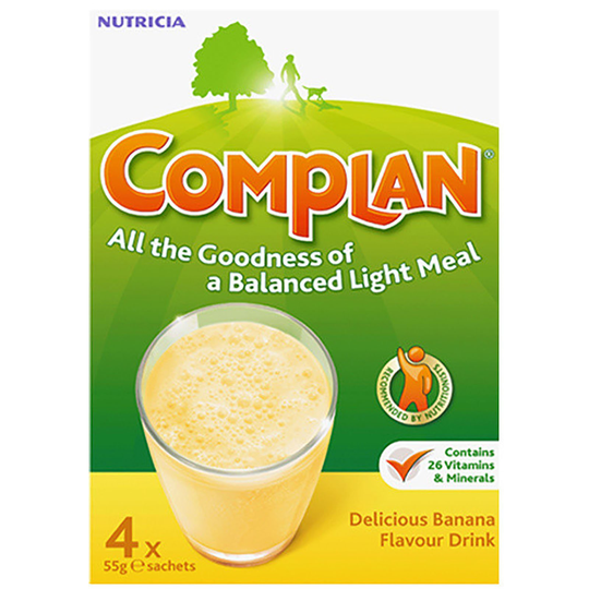 Complan Banana Flavour Sachets 55G X 4