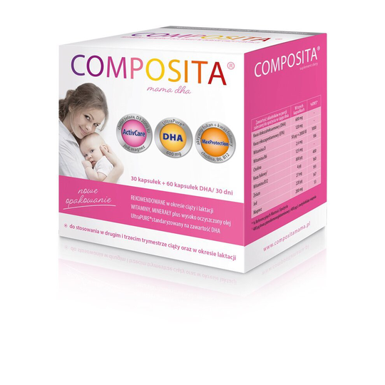 Composita Mama DHA, 30 capsules + 60 capsules DHA