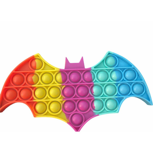 (Rainbow Batman) Bubble Sensory Fidget Kids Toy Special Needs Autism Stress Relief