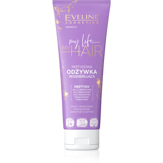 Eveline Cosmetics My Life My Hair Deeply Regenerating Conditioner with peptides 250 ml