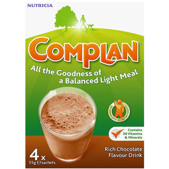 Complan Chocolate Flavour Sachets 55G X 4