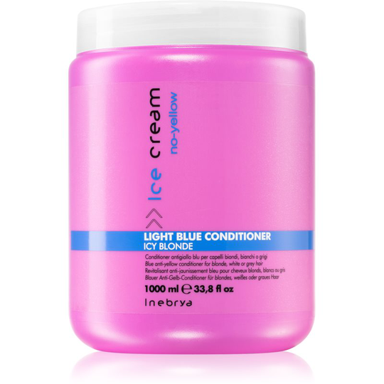 Inebrya No-Yellow Conditioner for Blonde and Grey Hair for Yellow Tones Neutralization 1000 ml