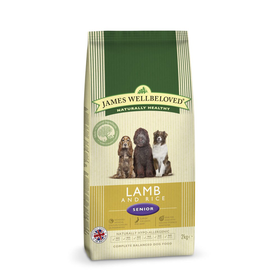 Jwb Adult Dog Senior Lamb & Rice Kibble 2kg