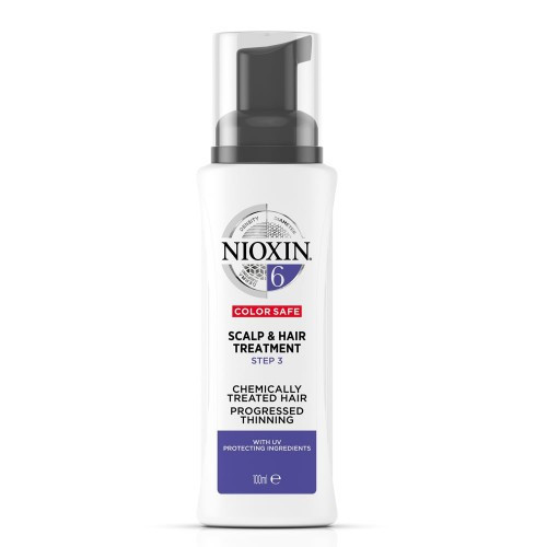 Nioxin SYS6 Scalp & Hair Treatment for Chemically Treated Hair with Progressed Thinning 100ml