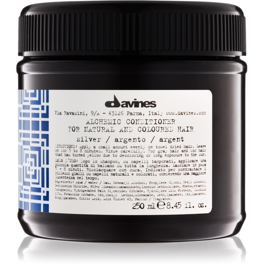 Davines Alchemic Silver Moisturizing Conditioner for Hair Color Enhancement 250 ml