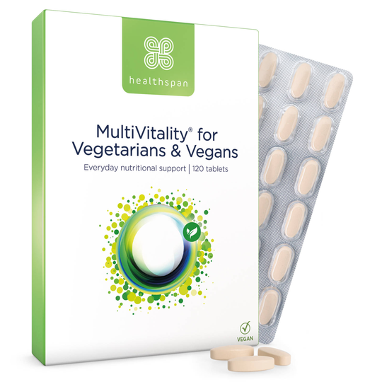 Healthspan Multivitality For Vegetarians & Vegans 120 Tablets