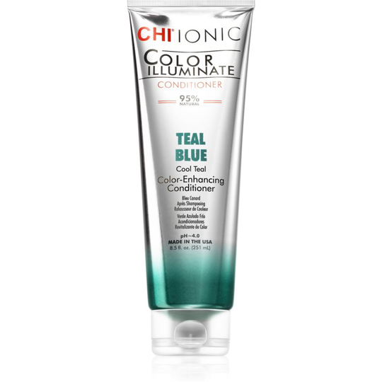 CHI Color Illuminate Toning Conditioner For Natural Or Coloured Hair Shade Teal Blue 251 ml