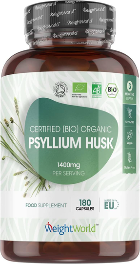 Weightworld Organic Psyllium Husk 1400Mg 180 Capsules