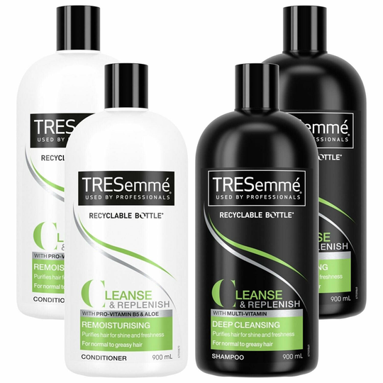 Tresemmé Cleanse & Replenish Remosturising Shampoo & Conditioner Set 2 X 900Ml