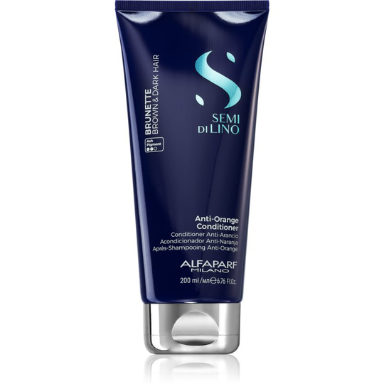 Alfaparf Milano Semi di Lino Brunette Toning Conditioner neutralising brass tones 200 ml
