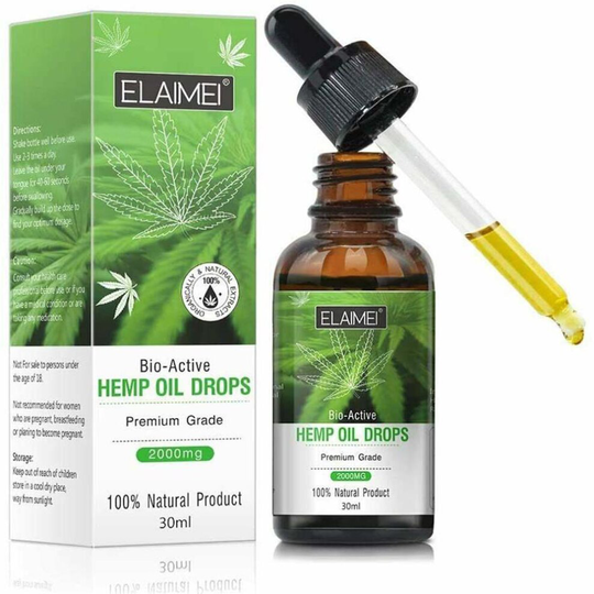 Canabis Hemp Sativa Oil 2000mg Sleep Insomnia Aid Pain Anxiety Stress Relief UK