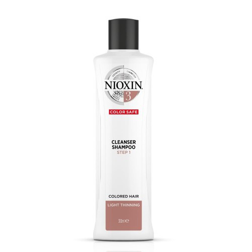 Nioxin SYS3 Cleanser Shampoo for Colored Hair with Light Thinning 300ml