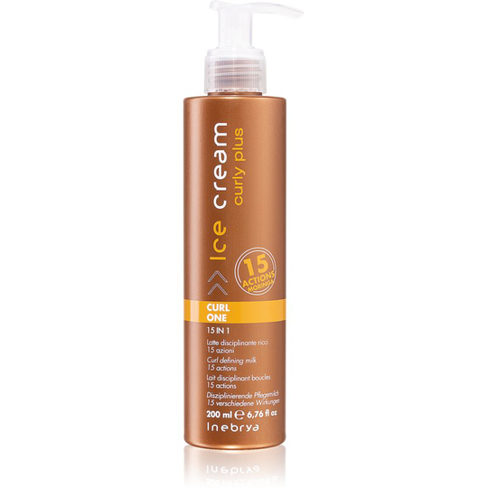 Inebrya Curly Plus Curl One 15 in 1 Styling Lotion For Wavy And Curly Hair 200 ml