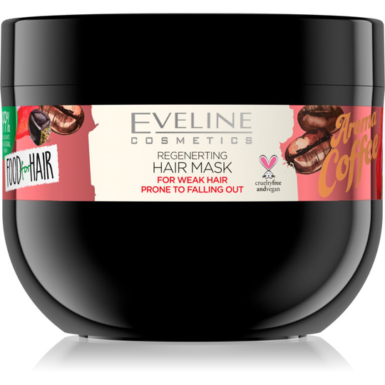 Eveline Cosmetics Food for Hair Aroma Coffee Nourishing Hair Mask for weak hair prone to falling out 500 ml