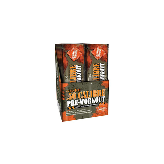 Grenade 50 Calibre Pre-Workout Devastation Sachets - Ultimate Orange, 50 Servings (25 Sachets, 2 Servings per Sachet)