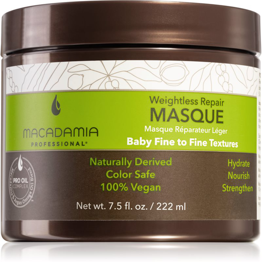 Macadamia Natural Oil Weightless Repair Restoring Mask for All Hair Types 222 ml