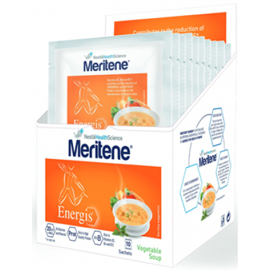 Meritene Energis Vegetable Soup 50G X 10