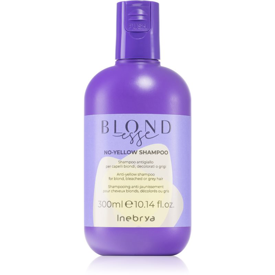 Inebrya BLONDesse No-Yellow Shampoo Brassy Tones Neutralizing Shampoo For Blonde And Grey Hair 300 ml