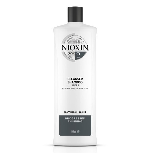 Nioxin SYS2 Cleanser Shampoo for Natural Hair with Progressed Thinning 1000ml
