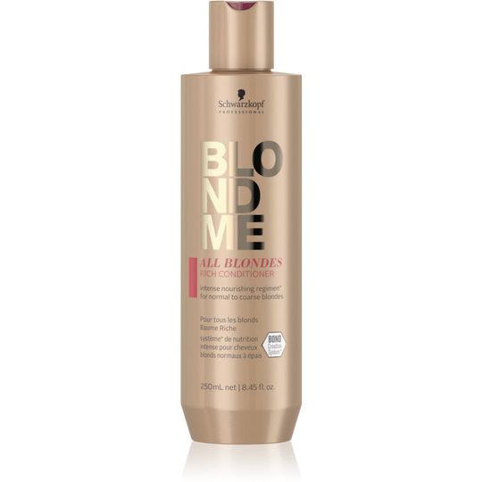 Schwarzkopf Professional Blondme All Blondes Rich Nourishing Conditioner For Coarse Hair 250 ml