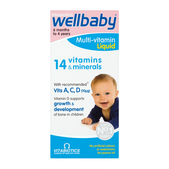 Vitabiotics Wellbaby Infant Liquid Vitamins & Minerals 150Ml