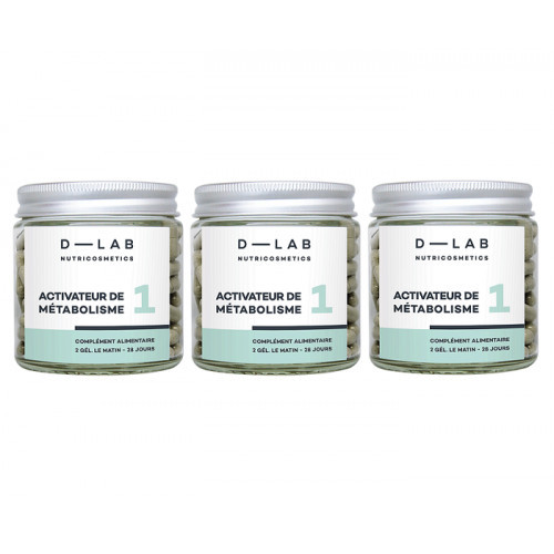 D-LAB Nutricosmetics Activateur de Métabolisme Metabolism Activator Food Supplement 3 Months