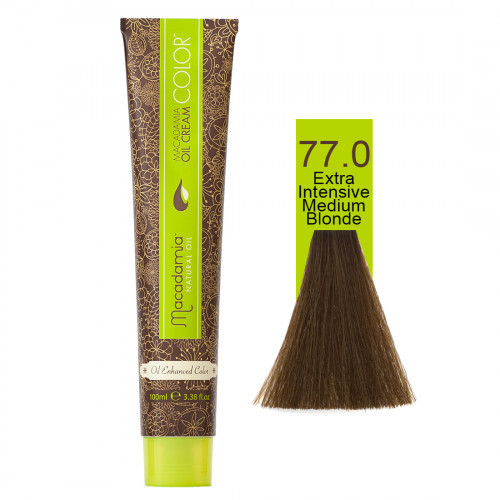 Macadamia Oil Cream Color 77.0 Extra Intense Medium Blonde