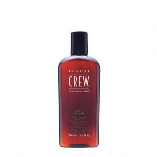 American Crew 3in1 Tea-Tree Shampoo, Conditioner And Body Wash 250ml