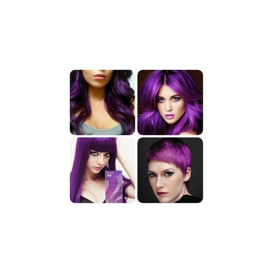New!!!BERINA PROFESSIONAL PERMANENT HAIR DYE COLOR CREAM PURPLE VIOLET # A6