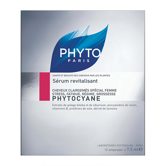 Phyto Phytocyane Revitalizing Thinning Hair Serum 12 X 7.5Ml Ampoules