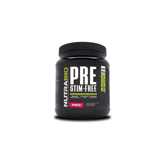 NutraBio PRE Stim Free - Caffeine Free Pre Workout (Watermelon)