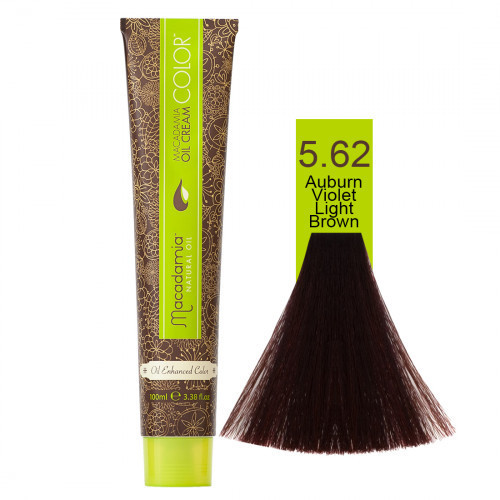 Macadamia Oil Cream Color 5.62 Auburn Violet Light Brown