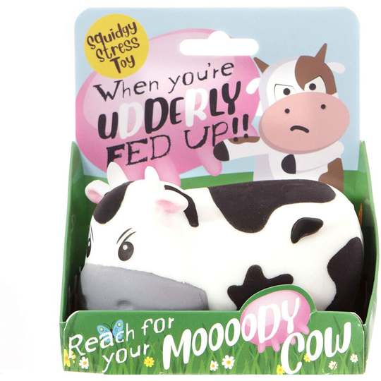 Boxer Gifts Moody Cow Squeezable Squidgy Stress Relief Toy Ball