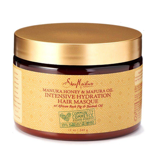 Shea Moisture Intensive Hydration Hair Mask Manuka Honey & Mafura Oil Masque 350Ml