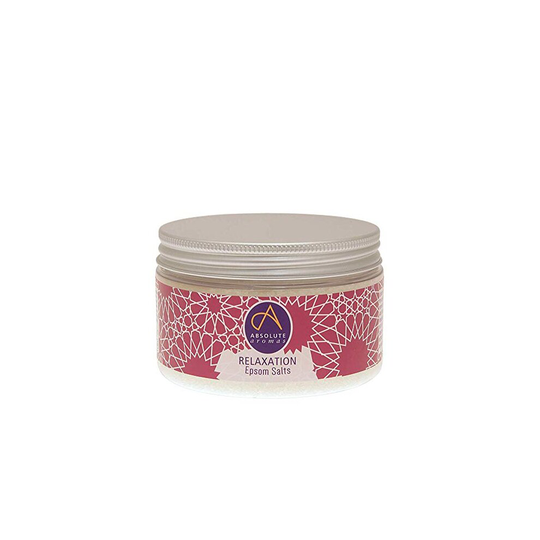 Absolute Aromas Relaxation Epsom Bath Salt 300g - Magnesium Sulphate Infused with 100% Pure Essentials Oils - Petitgrain, Bergamot, Vetiver, Lavender