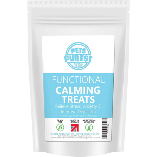 (Stress Relief) Pets Purest Grain Free Dog Calming Treats - 100% Natural & Hypoallergenic